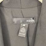 AQUA  Women’s Black Jacket, ruched sleeves, open front, lined, size small‎ Photo 3