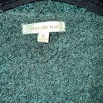 Skies Are Blue  Cozy Dark Green Button-Up 3/4 Length Long Cardigan Photo 3