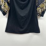 Free People  Rock With It Black Embroidered Off the‎ Shoulder Pullover Top Sz M Photo 4