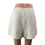 Old Navy Women's White Crochet Open Knit High Waisted Beach Mini Shorts Size M Photo 2