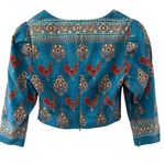 Hunter Bell Cropped Winne Long Sleeve Top in British Birdies Size 6 Photo 4