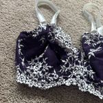 Wacoal Unlined Embrace Lace Underwire Bra Deep Purple Women's Size 32DDD Photo 1
