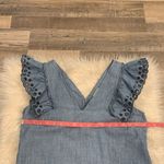J.Crew  sleeveless eyelet ruffle chambray dress 10 Photo 6