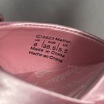 Barbie x ALDO Pink Satin Rhinestone Heart Platform Heels Size 8.5 NIB 2023 Photo 6