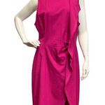 Rachel Roy  Women’s Sz 14 Raw Edge RuffleD Dark Pink Sheath Dress Photo 0