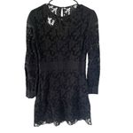 Ba&sh  NEW Aphrodite Black Lace Dress Photo 6