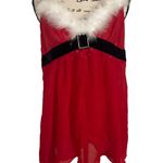 Cinema Etoile Santa Babydoll Lingerie Red White Fur Rhinestone Belt Holiday L Size L Photo 0