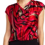 Trina Turk  SILK PINK SLEEVELESS BLACK KNIT PENCIL SKIRT DRESS 4 Photo 2