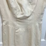 Zac Posen Cream textured crepe a-line dress Photo 4