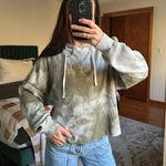 Lightweight Tye Dye Long Sleeve Hoodie Gray Photo 0