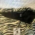 Sincerely Jules  WOMEN’S BLACK GOLD ZEBRA PATTERN SKIRT Sz. MEDIUM NEW Photo 1