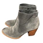 Sam Edelman  Smokey Blue Suede Booties Ankle Boots Photo 3