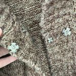 PANDEMONIUM Brown Wool Blend Shawl Collar Button Front Cardigan Sweater Sz Small Photo 8
