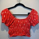 Urban Outfitters  Boho Floral Crop Top Size XS Photo 6