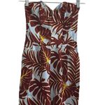 H&M Conscious Tropical Strapless Jumpsuit Size 2 Multicolor Summer Casual Photo 3