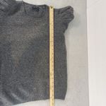 1. State  Sweater Womens Medium Gray Puff Sleeve Minimalist Chic Preppy Capsule Photo 8