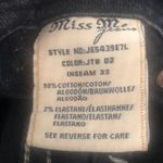 Miss Me Bling Jeans 27X32”Dark Denim Stretch Boot Cut Embellished Back Pockets Photo 8