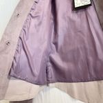 Mixit  Womens Sz 8/M Lavender Genuine Leather Suede Shirt Jacket Snap Front Lilac Photo 4
