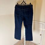Chico's  EUC Women's So Slimming Girlfriend Kick Flare Frayed Hem Jeans Size 6 Photo 6
