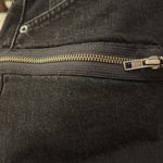 Carmar Zipper Zip Front Black Denim Jean Mini Skirt Washed Black Size 25 Photo 5