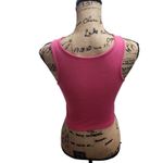 SheIn Crop Top Tank Top Womens Size S Pink Ribbed Cropped Round Neck Trendy Photo 2