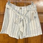 Billabong Come At Me High Waist White and Black Shorts Sz Lg-NWTS Photo 0
