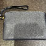 Coach  navy blue Leather Wristlet Sleek Design Photo 1