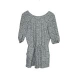 ZARA Animal Polka Dot Black White Open Tie Back Shorts Romper 1/2 Sleeve XS Photo 9