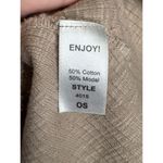 Michael Stars Women's Tank Top Scoop Neck Cropped Short Sleeve Beige One Size Photo 5