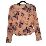 & Other Stories & OTHER STORIES Women's Floral Fairy Core V-Neck Tie Up Silk Blouse Size 4 Photo 4