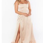 Show Me Your Mumu Clarissa Corset Dress in Champagne Luxe Satin XL NWT Photo 9