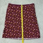Free People  IRL Floral Mini Skirt Womens Size 4 Plum Combo‎ Photo 9
