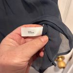 Gap Women Gray Sleeveless Sheer Button Front Ruffle Blouse Top Size L Whimsigoth Photo 6