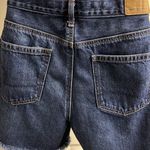American Eagle  Outfitters Dark Wash Distressed Faded Mom 5-Pocket Shorts- Sz 8 Photo 8