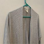 Anthropologie Donni Open Front Textured Striped Cardigan Photo 2