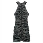 NWT ZARA Bloggers Fav Shiny Halter Neck Draped Dress Festive Season Black Size XS Photo 5