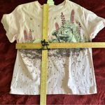 Vintage Art Unlimited Bunny Short Sleeve Tee with Glitter Design Pink Size L Photo 7