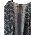 West Kei black white poncho style blouse one size Photo 5