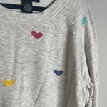 Joan Vass 🌺  embroidered heart sweatshirt Photo 1