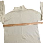 Summersalt  The Luxe Cashmere Wool Funnel Neck Sweater White Sand Photo 3