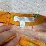 Abound ‎ Orange Asterisk Linen Blend Mini Skirt Women Size XS Photo 3
