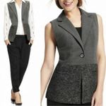 CAbi Over the Moon Tailored Grey Lined Blazer Vest size Medium Photo 1
