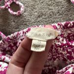 Sim & Sam  Floral Printed Ruched Tie Straps Cottage Core Women’s Tank Top S EUC Photo 3