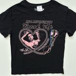 Selena Gomez  Black Tee with Pink Graphic Size L Photo 0