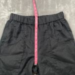 Quince Pants Womens Small Black Linen Stretch Waist Pull On Classic Capsule Photo 6