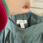 Nordstrom | Teal Blue Elastic Waist Pleated Shorts Size Large NWT Photo 2