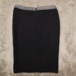 Moulinette Soeurs Anthropologie Black Brocade Pencil Skirt size Medium NWT Photo 4
