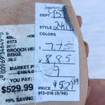 Aperlai NEW  women’s brooch accent suede ankle strap sandal IT 38.5 US 8.5 Photo 13