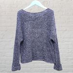 PINK - Victoria's Secret  XS Purple Marled Oversized Cropped Sweater Photo 2