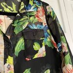 SALE Ambiance apparel floral chiffon button down size small Photo 4